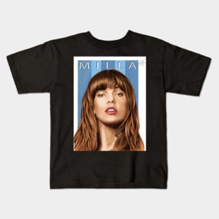 My name is MILLA (portrait of Milla Jovovich) Kids T-Shirt